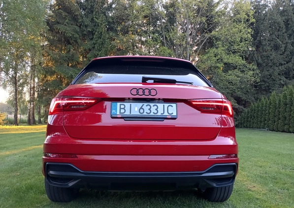 Audi Q3 cena 145000 przebieg: 55000, rok produkcji 2019 z Białystok małe 781